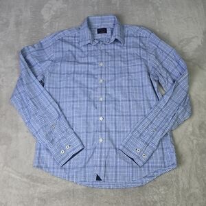 Lot Of Two Untuckit Nykon Button Up Plaid Shirts Blue And Red
